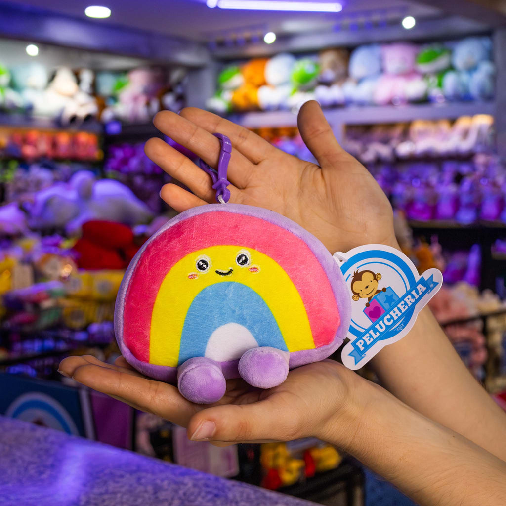 Llaveros de peluche arcoíris , ideal para regalar o coleccionar 