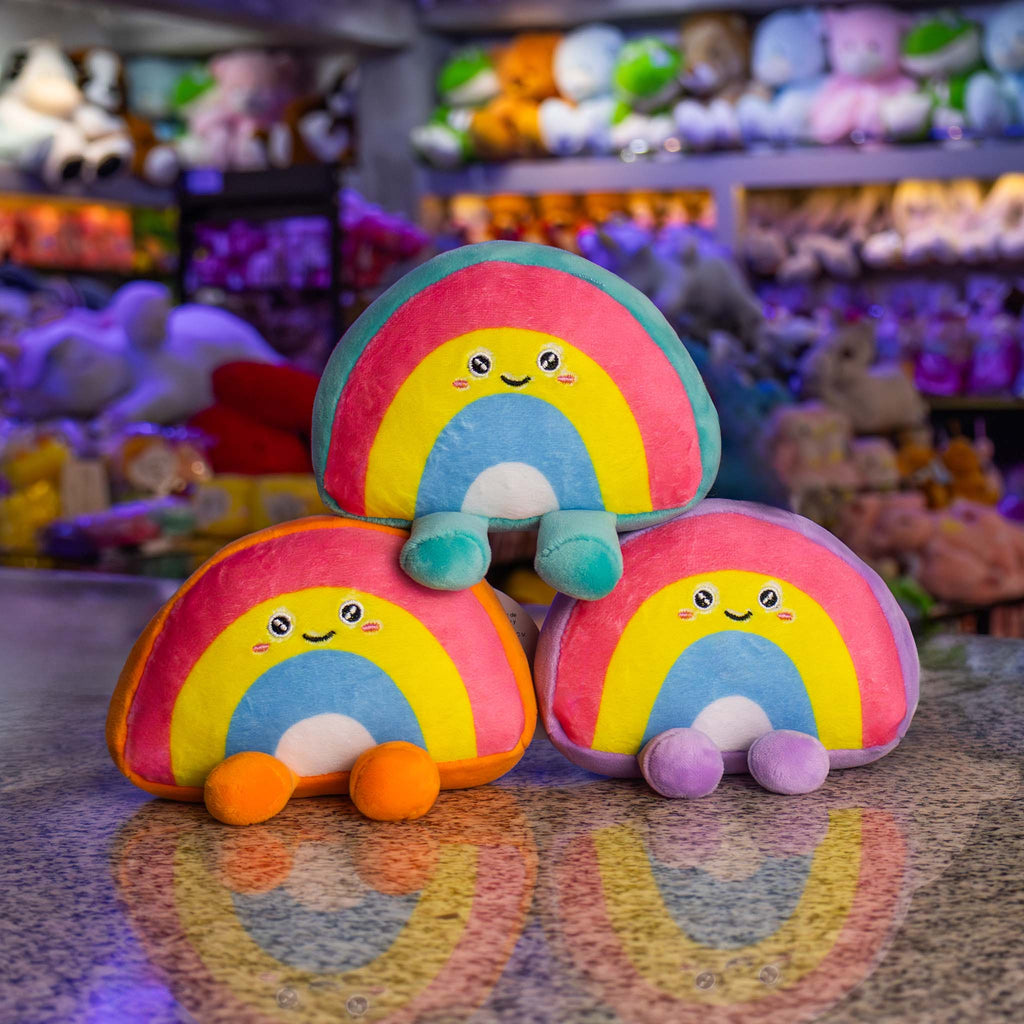 Llaveros de peluche arcoíris , ideal para regalar o coleccionar 