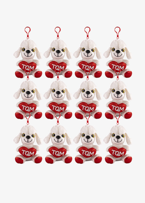 Llaveros de peluche ideal para San Valentín. Peluches al mayoreo para esta temporada de amor