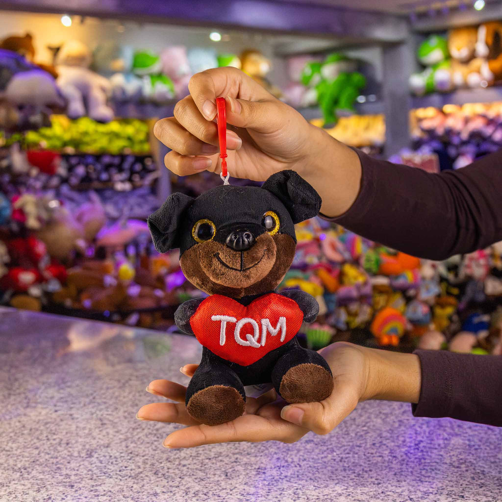 Llaveros de peluche, perro de peluche ideal para regalar en San Valentín. Peluches al mayoreo 