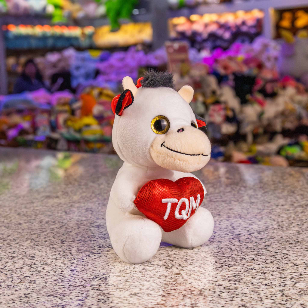 Llaveros de peluche, vaca de peluche. Peluches para San Valentín ideales para regalar  y coleccionar