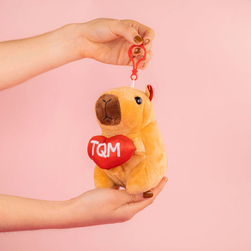 Llavero de peluches, capibara de peluche, regalo perfecto para San Valentín , decoraciones y coleccionar 