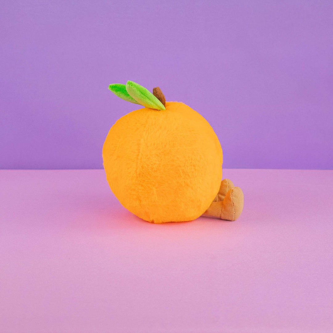 Naranja de peluche Nari 15 cm PIUINIKI, color naranja, carita feliz
