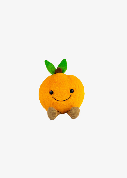 Naranja de peluche Nari 15 cm PIUINIKI, color naranja, carita feliz