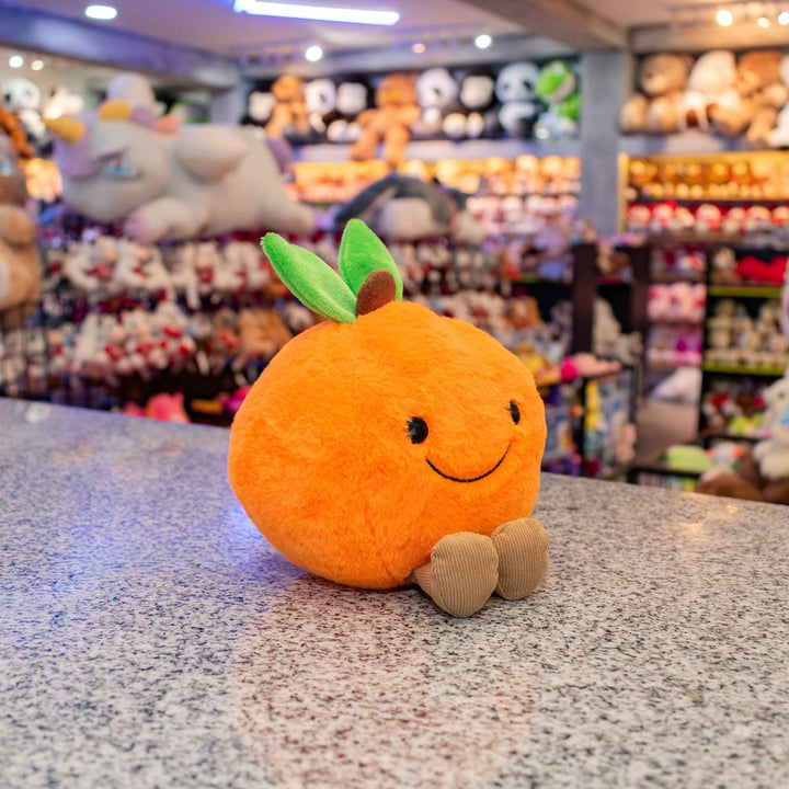 Naranja de peluche Nari 15 cm PIUINIKI, color naranja, carita feliz