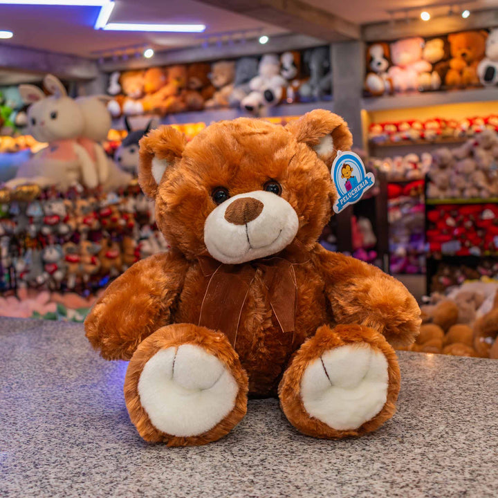 Oso de peluche super suave y abrazable. Ideal para regalar, para eventos, baby showers y fiestas. 