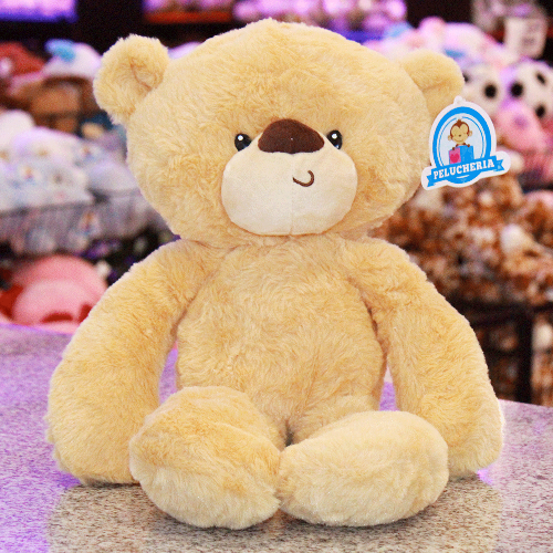 Oso de peluche ideal para decoración de baby shower y de eventos. Peluches al mayoreo