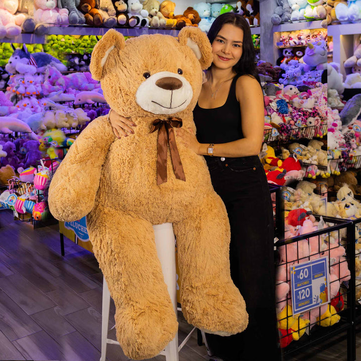 Oso de peluche gigante de 152 cm ideal para regalar o decorar en baby showers, eventos y fiestas