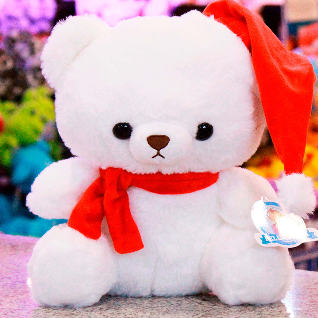Oso de peluche de navidad calidad premium ultra suave y abrazable, ideal para las fiestas navideñas.