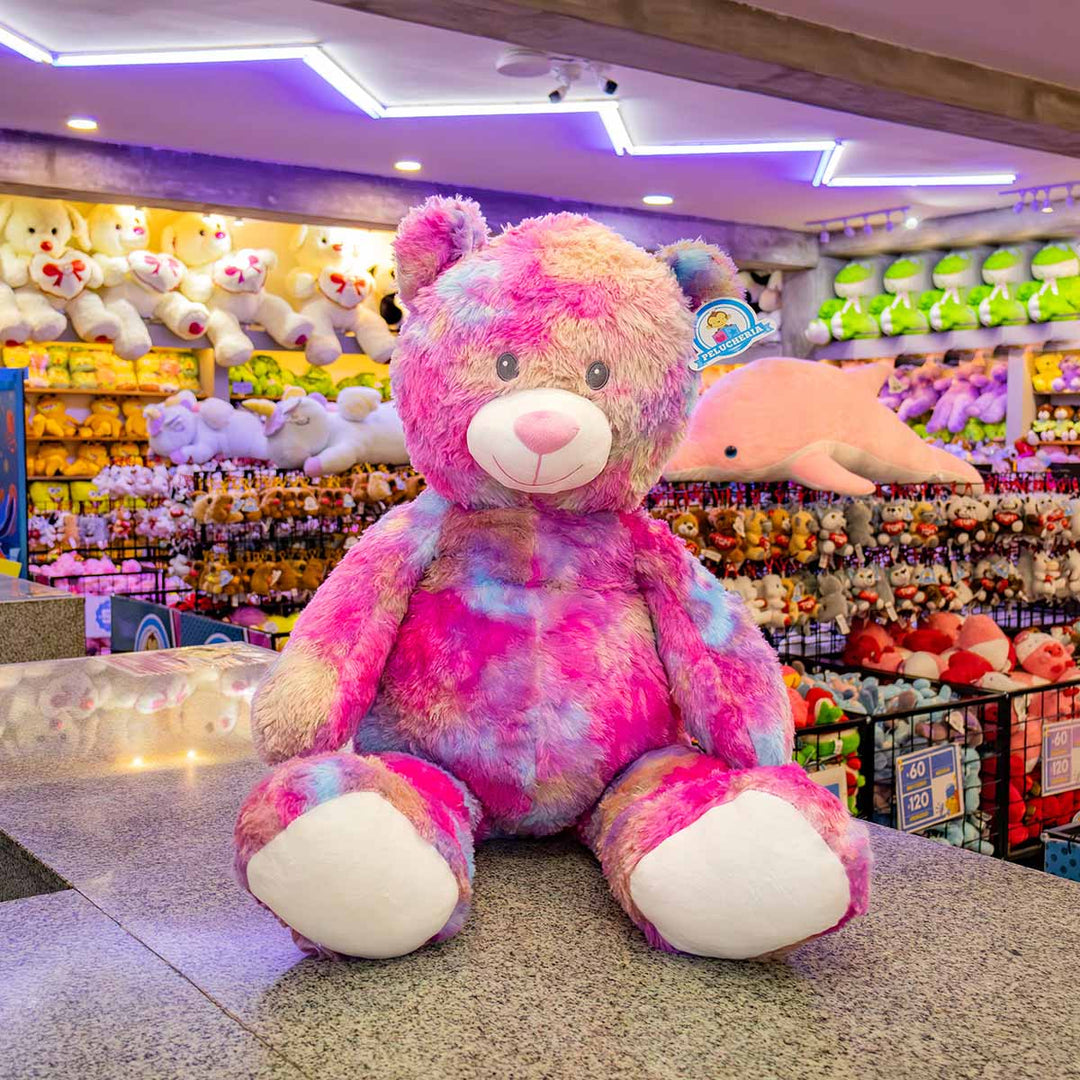 Oso de peluche Gigante Tiedye 100 cm - Pelucheria