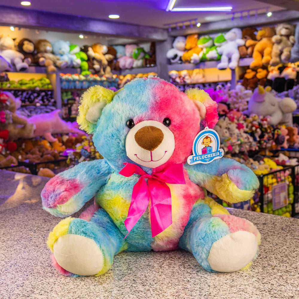 Oso de peluche colorido. Osos de peluche al mayoreo , tamaño perfecto para regalar