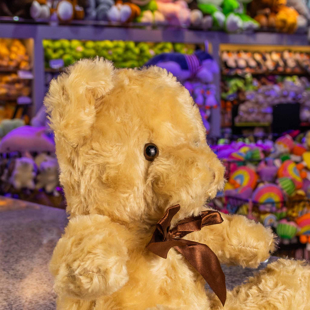 Oso de peluche café, variedad de modelos, ideales para tiendas de regalos