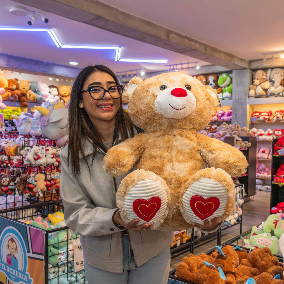 Oso de peluche gigante Rodo 60 cm , Osos de peluche gigante para regalar en San Valentín