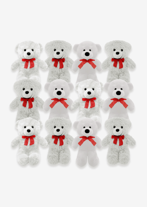 Oso de peluche color blanco suave y tierno, ideal como regalo especial

