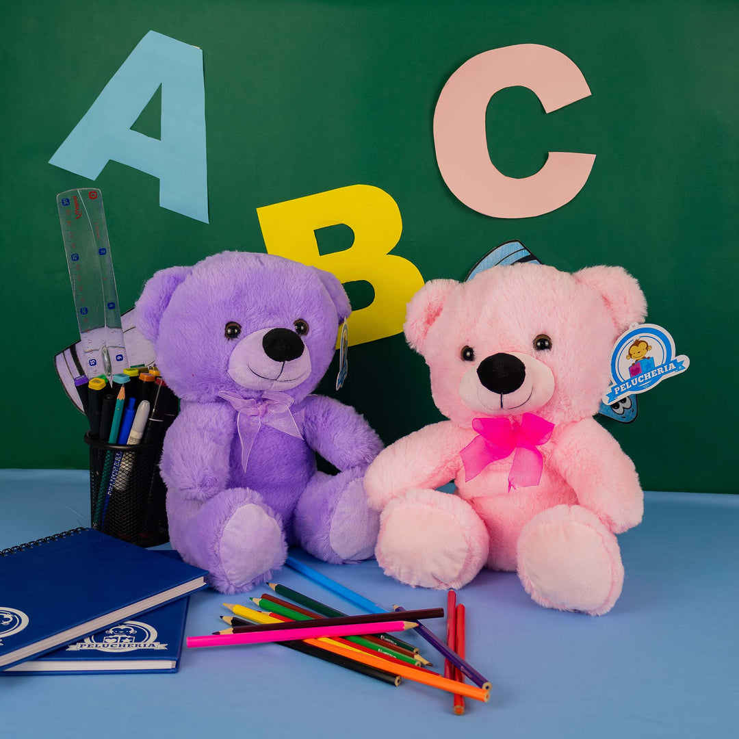 Set de 4 Piezas Osito de peluche Baby Colors 28 cm - Pelucheria