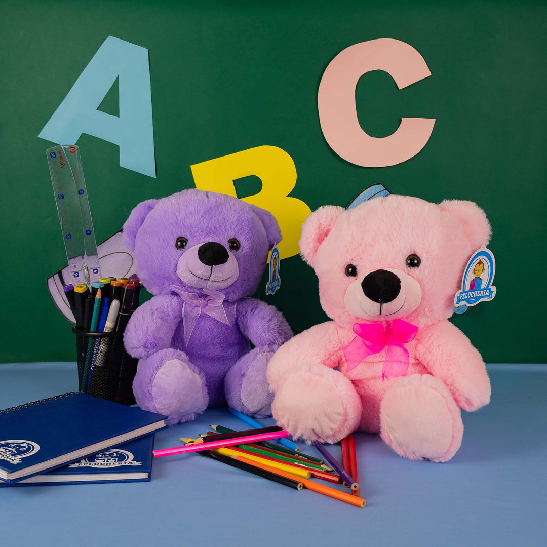 Set de 4 Piezas Osito de peluche Baby Colors 28 cm - Pelucheria