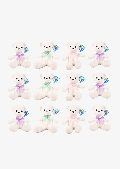 Set de 12 piezas Oso de peluche clásico blanco de 35 cm - Pelucheria