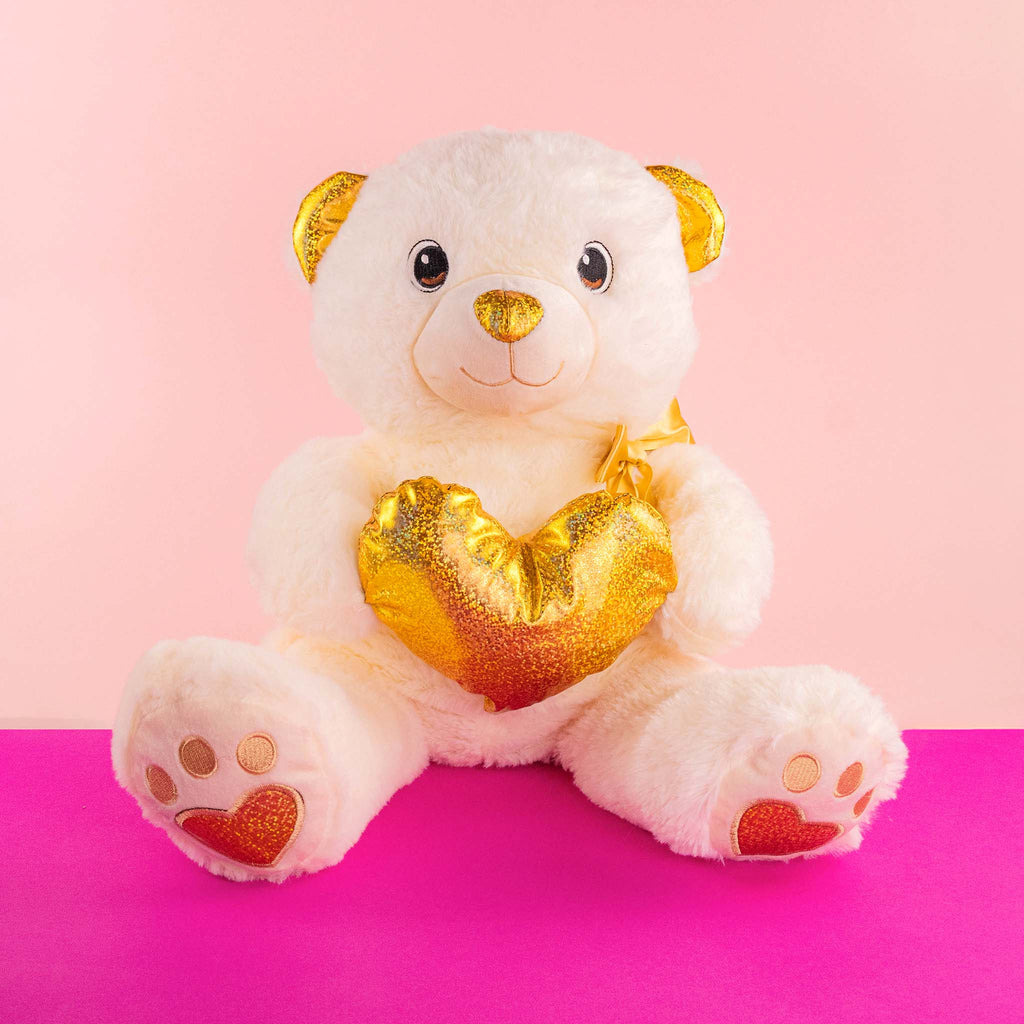 Osos de peluche al mayoreo para San Valentín, colores y detalles brillantes. Tiendas de regalos
