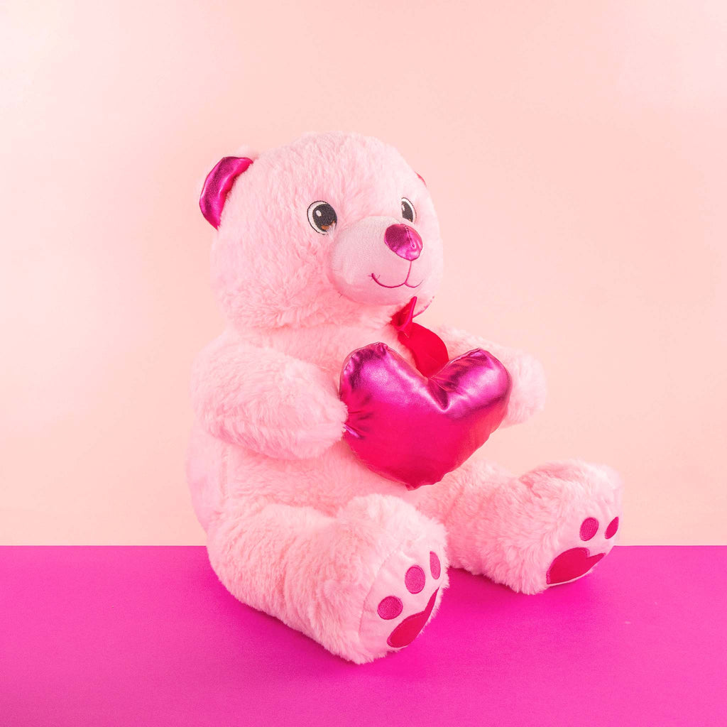 Osos de peluche al mayoreo para San Valentín, colores y detalles brillantes. Tiendas de regalos