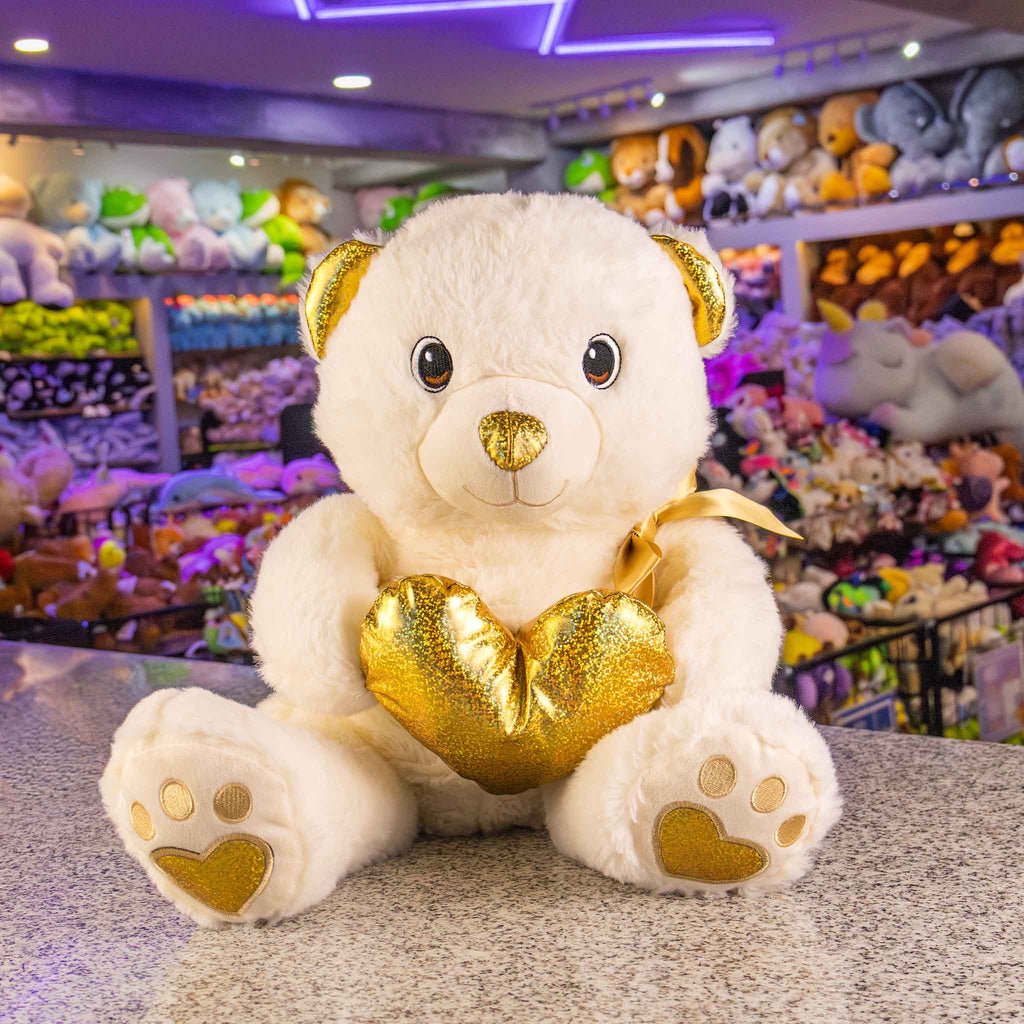 Osos de peluche al mayoreo para San Valentín, colores y detalles brillantes. Tiendas de regalos