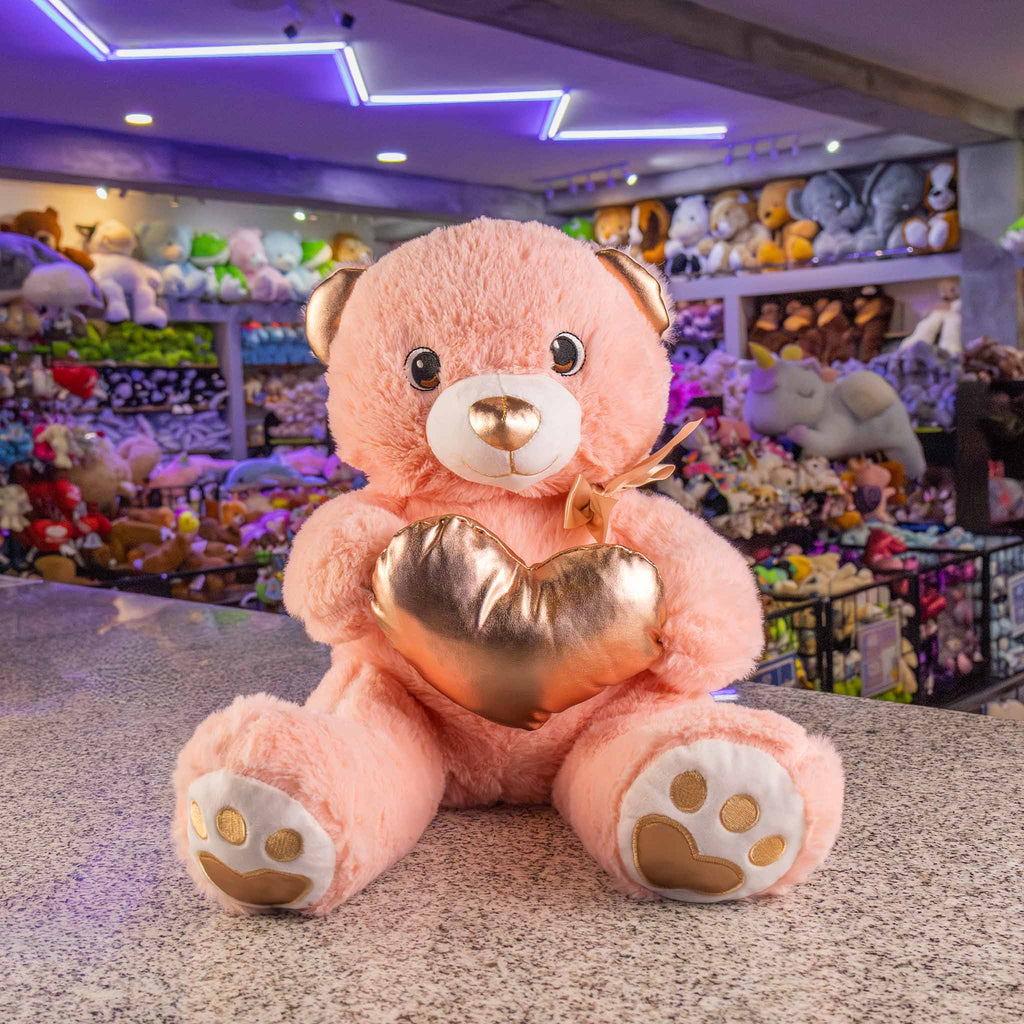 Osos de peluche al mayoreo para San Valentín, colores y detalles brillantes. Tiendas de regalos