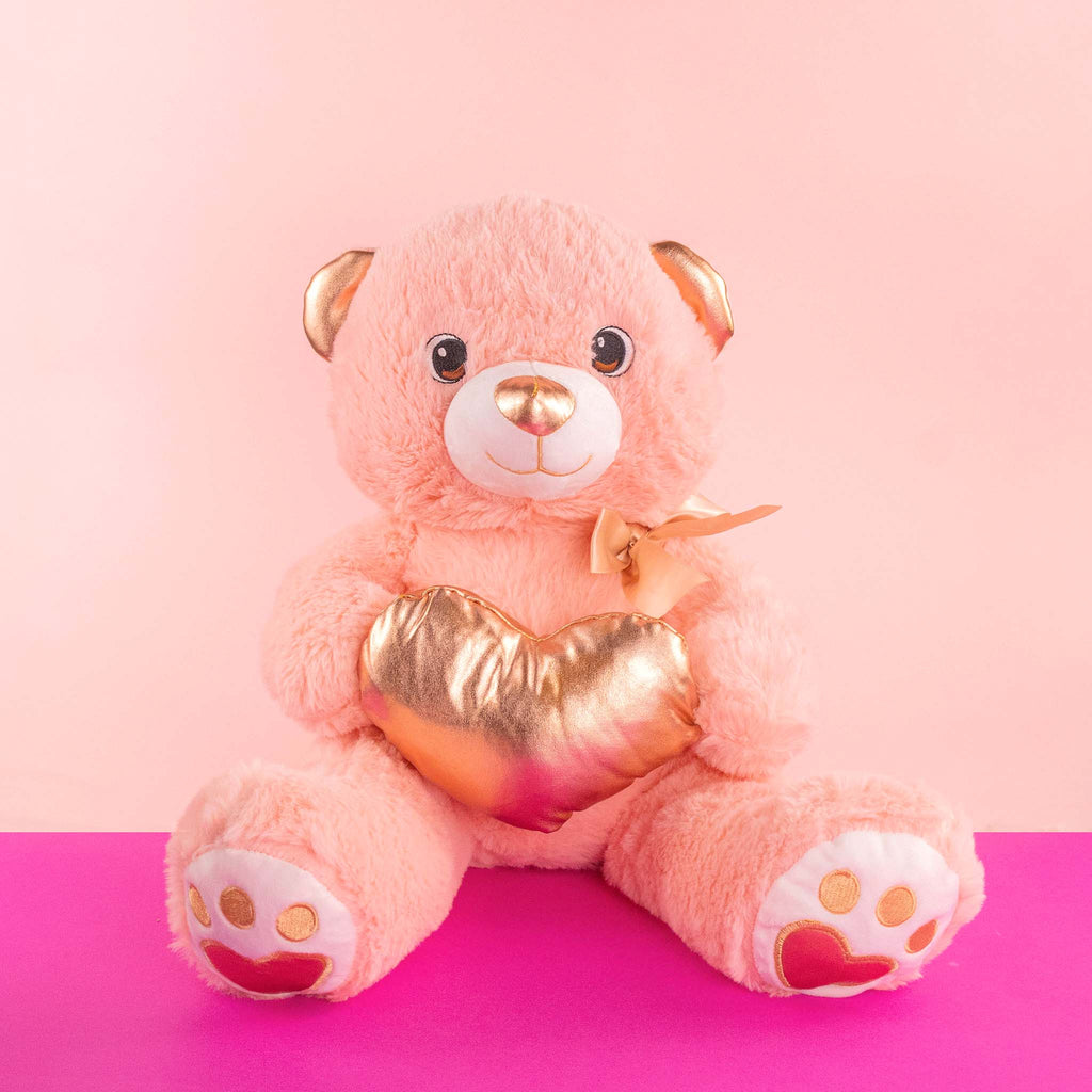 Osos de peluche al mayoreo para San Valentín, colores y detalles brillantes. Tiendas de regalos