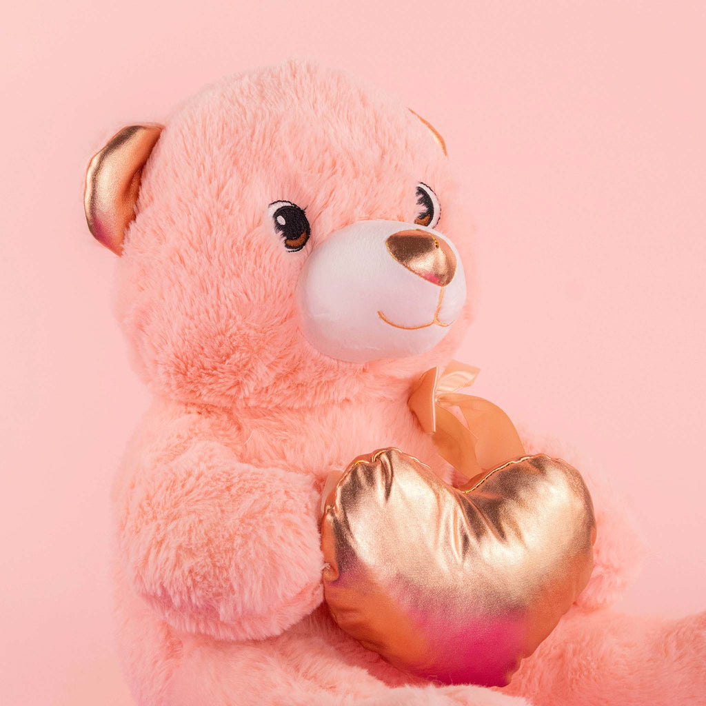Osos de peluche al mayoreo para San Valentín, colores y detalles brillantes. Tiendas de regalos