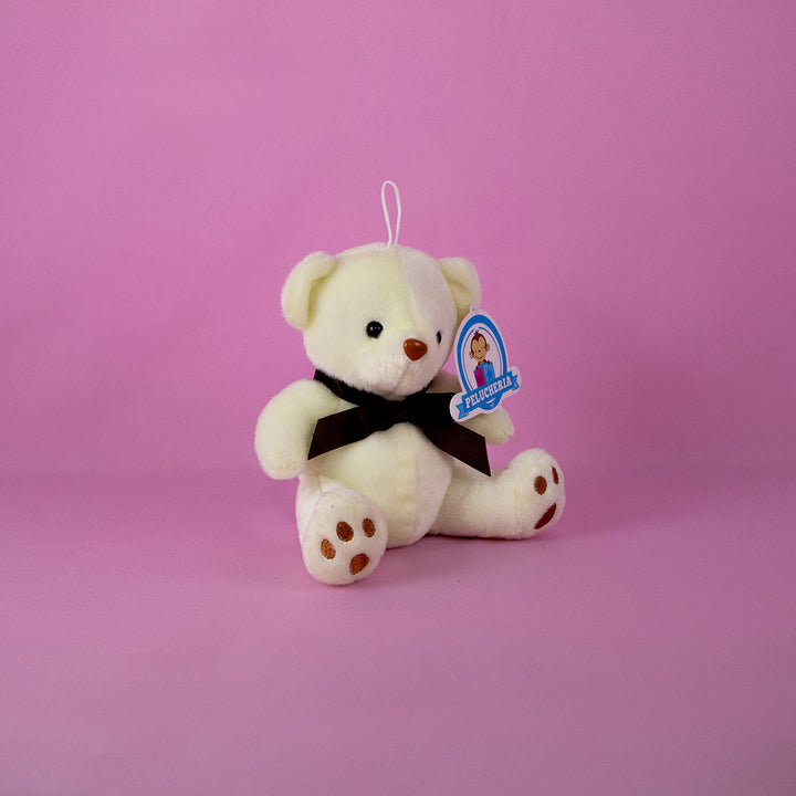 Osos de peluche al mayoreo en colores blanco y café, perfectos para decoración y eventos