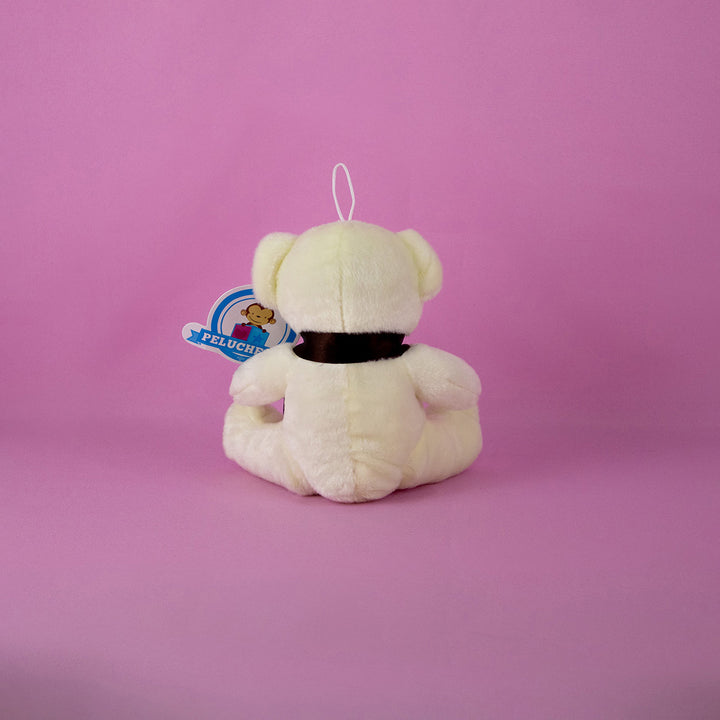 Osos de peluche al mayoreo en colores blanco y café, perfectos para decoración y eventos
