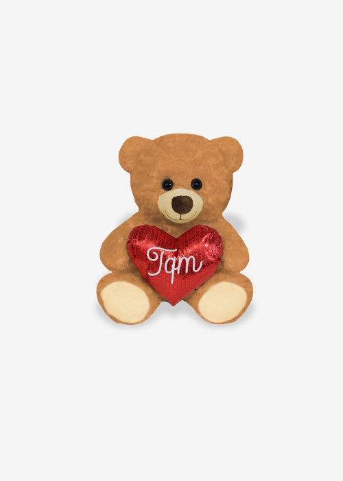 Oso de peluche con corazon Y357