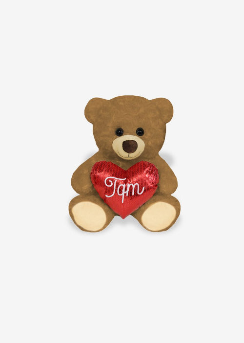 Oso de peluche con corazon Y357