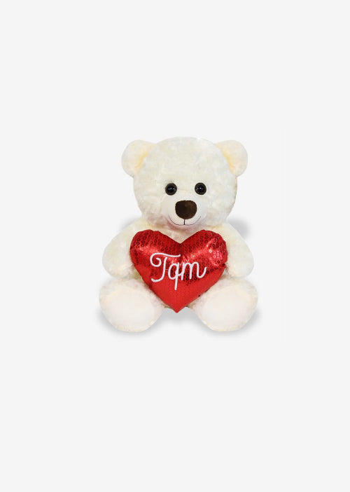 Oso de peluche con corazon Y357