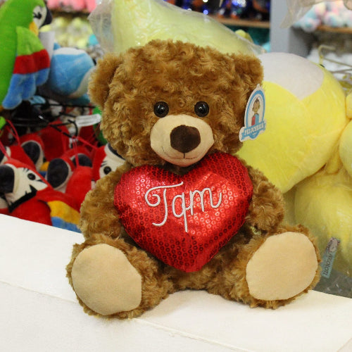 Oso de peluche con corazon Y357