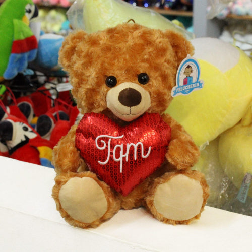 Oso de peluche con corazon Y357