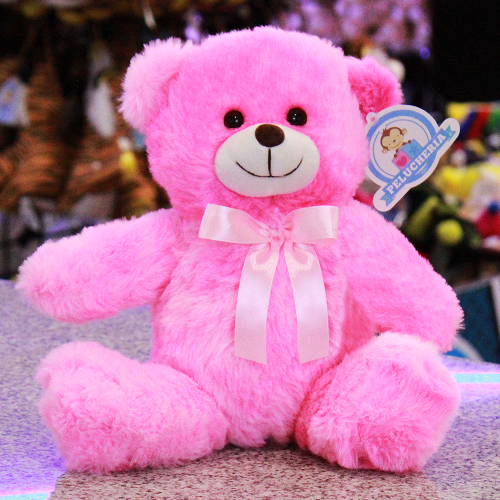 Oso de peluche rosa 