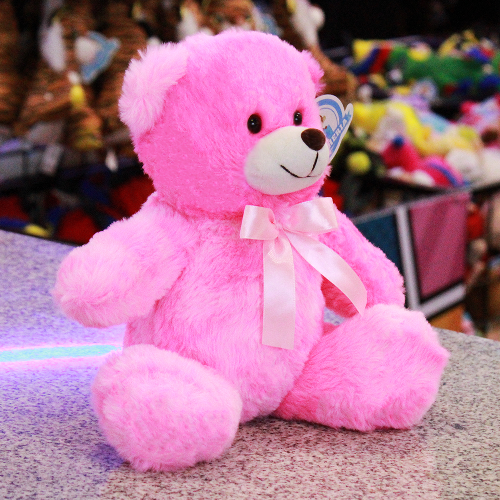 Oso de peluche rosa 