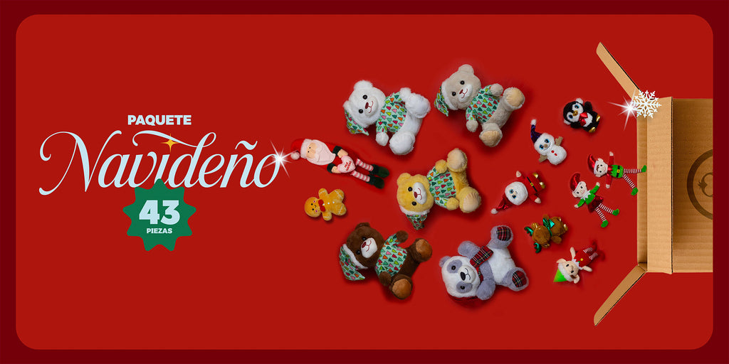 Peluches de navidad ideales para estas épocas, ideales para decoración, regalos , posadas. Peluches al mayoreo 