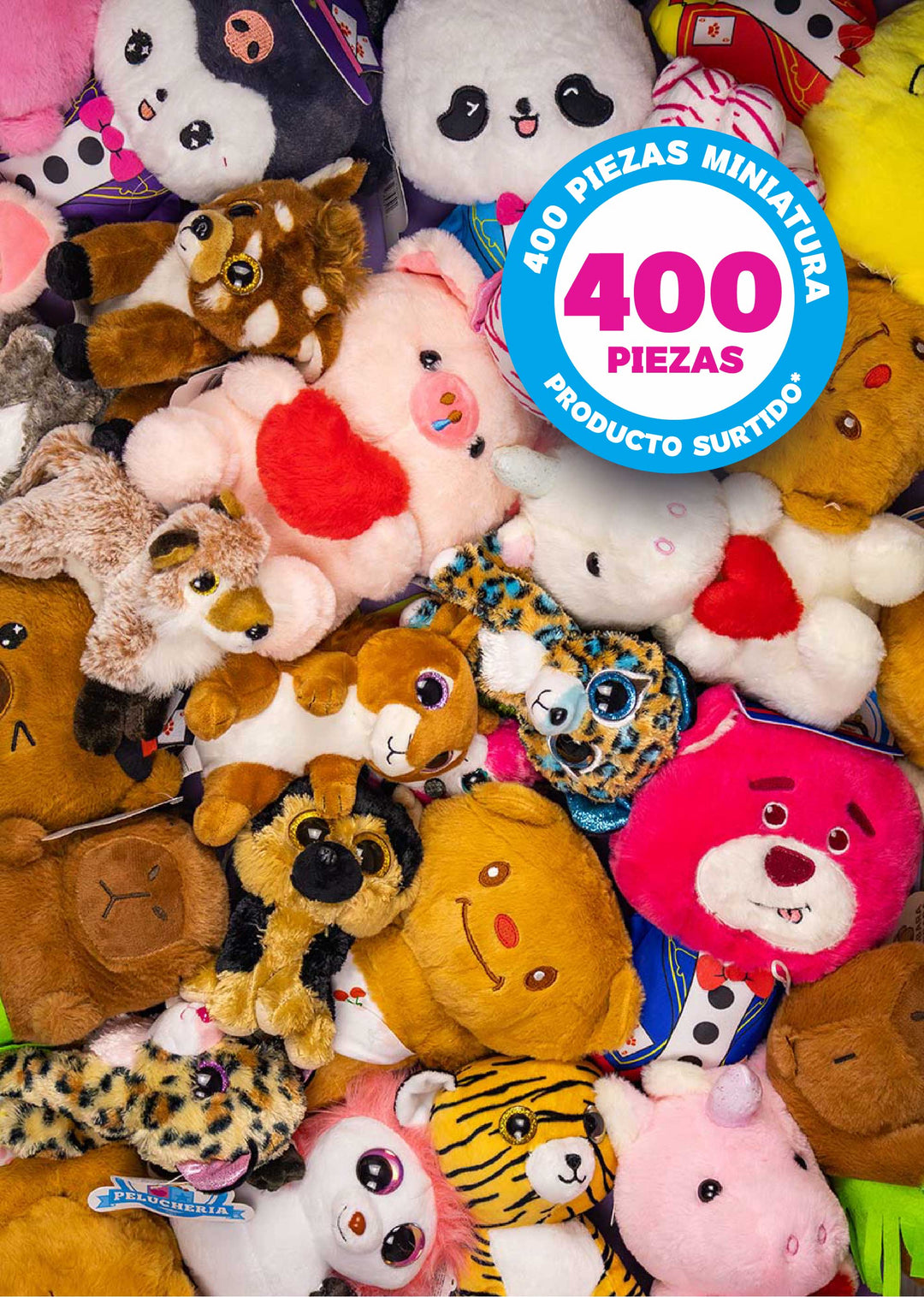 Paquete de peluche Miniatura 400 Piezas Surtidas - Pelucheria