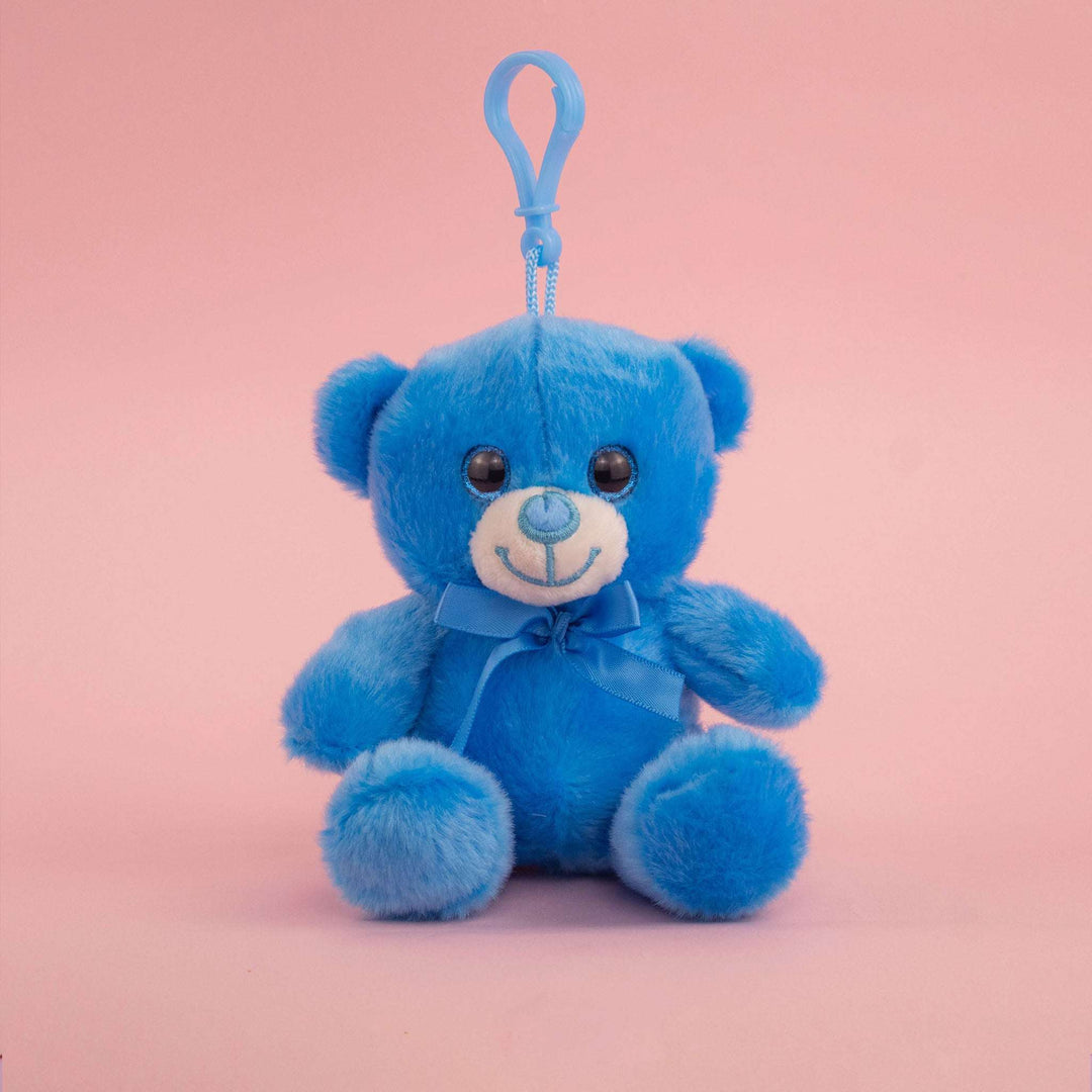 Set de 12 Piezas Llavero de peluche Osito Baby 12 cm - Pelucheria
colores café, gris, rosa y azul. Llaveros de peluche coleccionables