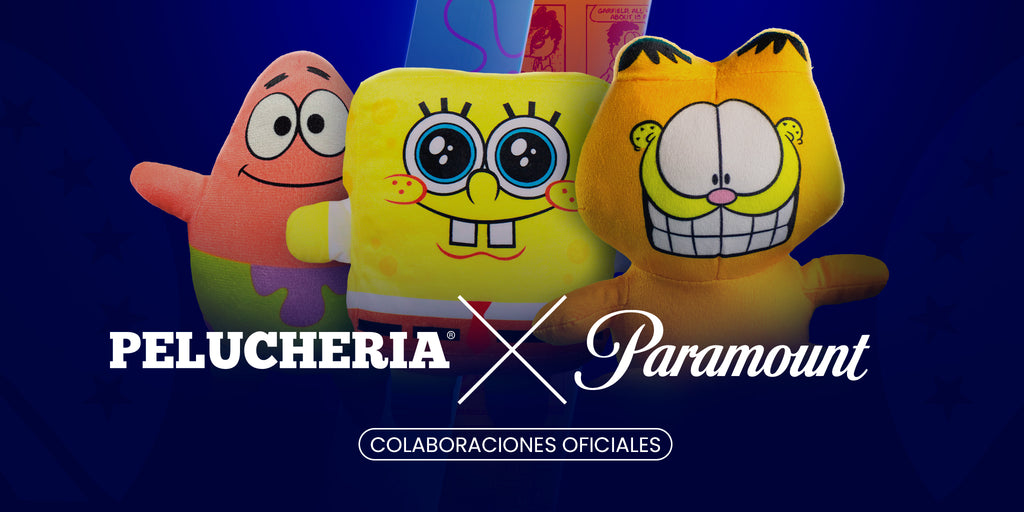Peluches de licencia, Bob esponja, Garfield y Shout Park de peluche 