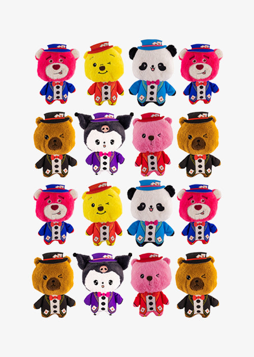 Set de 12 piezas Family Craps de peluche 23 cm - Pelucheria