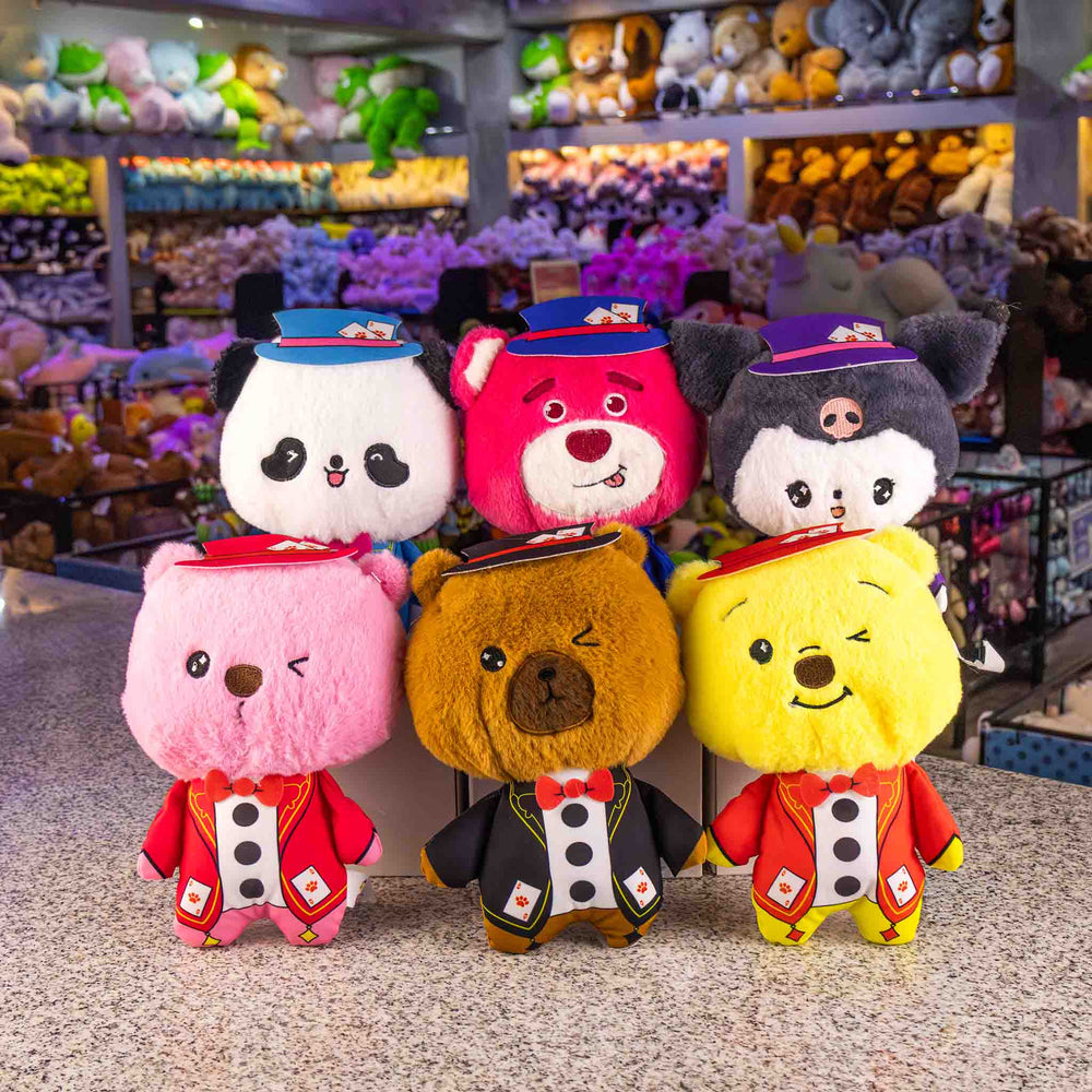 Set de 6 piezas Family Craps de peluche 23 cm - Pelucheria