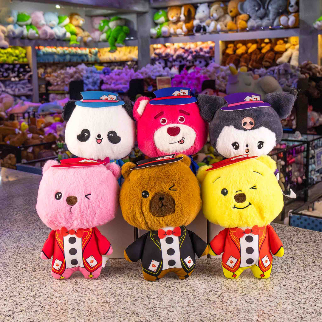 Set de 6 piezas Family Craps de peluche 23 cm - Pelucheria
