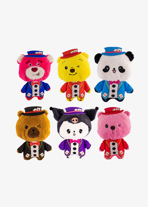 Set de 6 piezas Family Craps de peluche 23 cm - Pelucheria