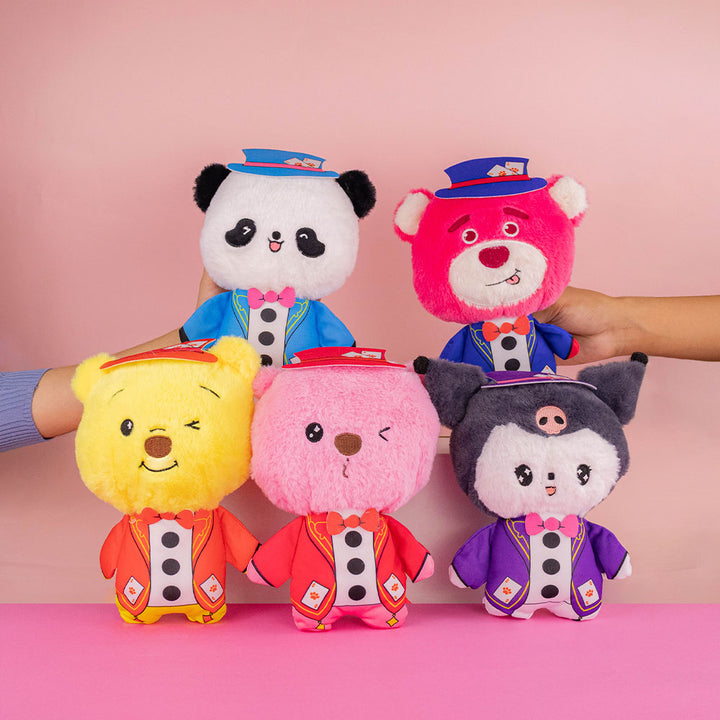 Set de 6 piezas Family Craps de peluche 23 cm - Pelucheria