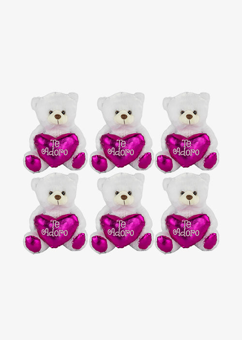 Osos de peluche al mayoreo para San Valentín , ideales para regalar, tiendas de regalos. Peluches con corazón amor