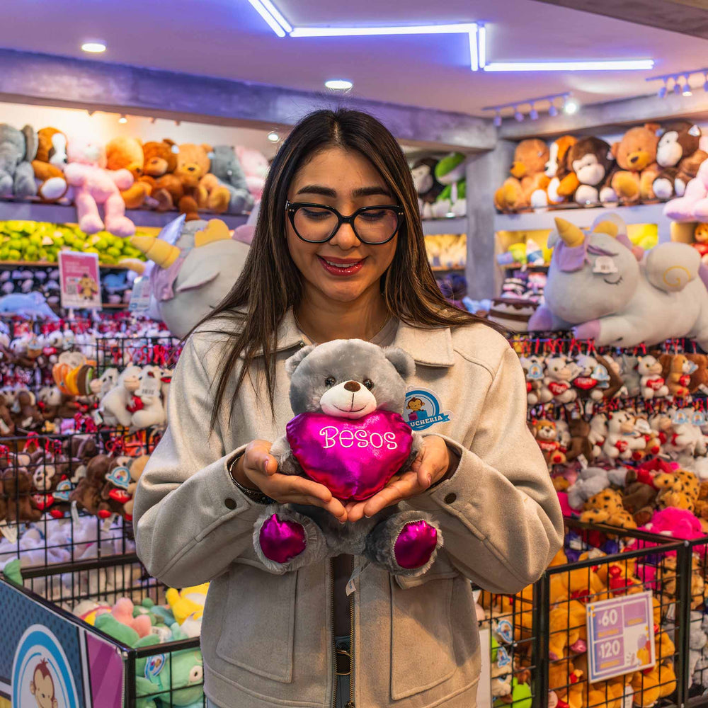Osos de peluche al mayoreo para San Valentín , ideales para regalar, tiendas de regalos. Peluches con corazón amor