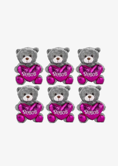 Osos de peluche al mayoreo para San Valentín , ideales para regalar, tiendas de regalos. Peluches con corazón amor