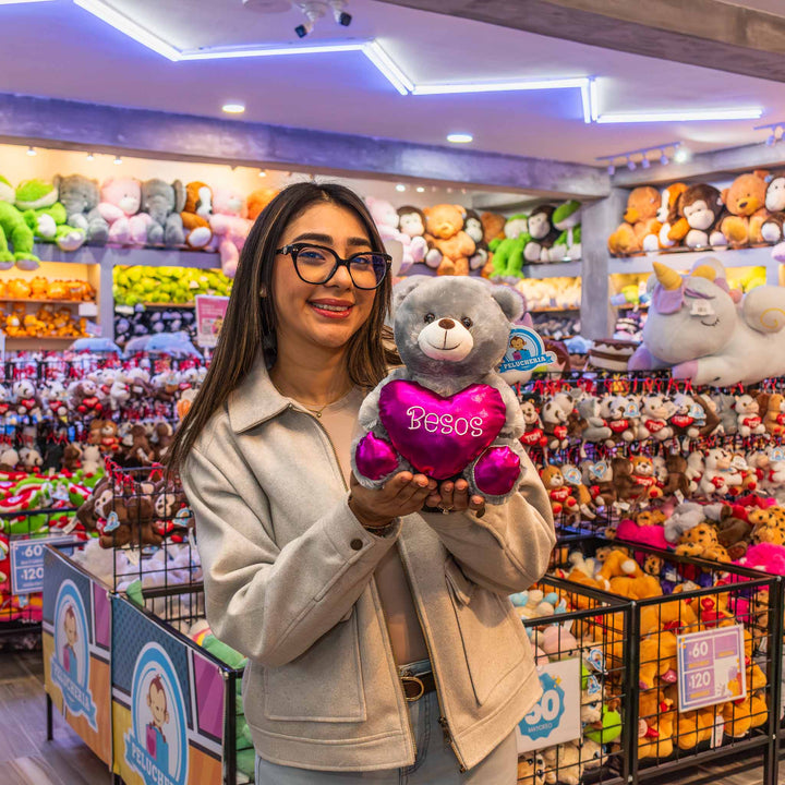 Osos de peluche al mayoreo para San Valentín , ideales para regalar, tiendas de regalos. Peluches con corazón amor