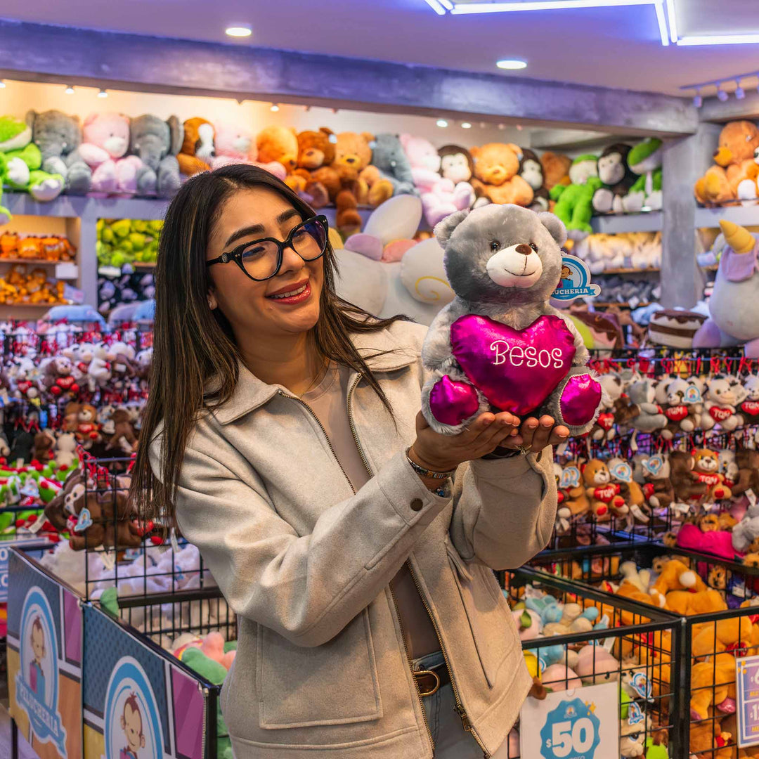 Osos de peluche al mayoreo para San Valentín , ideales para regalar, tiendas de regalos. Peluches con corazón amor